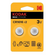 Kodak max lithium baterija cr1616, 2 kom ( 30417748 )