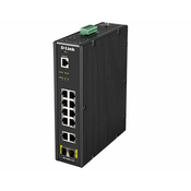 D-Link DIS-200G-12S mrežni prekidac Upravljano L2 Gigabit Ethernet (10/100/1000) Crno