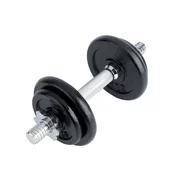 Dumbbel sa crnim diskovima - 10 kg - CRNA