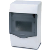 Famatel ohišje za varovalke nadometno, 4 varovalke, prozorno, IP40 - 3604-W-M-KN/4