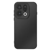 AVIZAR Ovitek za Oppo Find X9 iz Mehkega Silikona z Dvignjenim Robom Kamere, Črna, (5000274687)