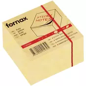 Kocka samolepljivi listići FORNAX 450 lis, 75x75 žuta 414395