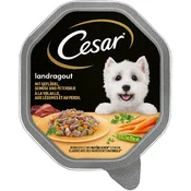 Mega pakiranje Cesar pladnji 14 x 150 g - Deželni ragu s perutnino, zelenjavo in peteršiljem v omaki