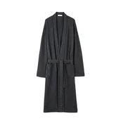 GOBI Cashmere Dolg kopalni plašč Mens Cashmere Robe antracit