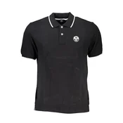 NORTH SAILS MEN'S BLACK SHORT SLEEVED POLO SHIRT
