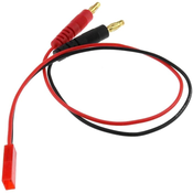 Mehak silikonski polnilni kabel 20AWG | 4,0 mm moški banana vtič | JST priključek, 30 cm | Združljiv z baterijami Lipo