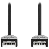 Nedis Kabel USB 2.0/ vtič USB-A - vtič USB-A/ črn/ v razsutem stanju/ 1 m