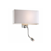 Ideal Lux 35949 - Stenska svetilka 1xE27/60W/230V + 1x1W/LED