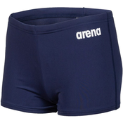 Boys swimsuit arena solid short junior navy/white 164cm