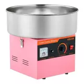 VEVOR Stroj za sladkorni bombaž 1000W električni aparat za sladkarije 38x38x34 cm roza