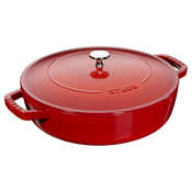 Casserole kozica, 28 cm, češnja, litoželezen, Staub