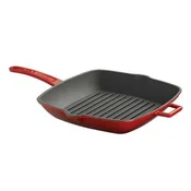 Grill pan, cast iron, 26 × 26 cm, red - LAVA brand
