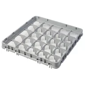 Nastavek košare full drop 500x500 mm siv, model E1, Cambro, število predelkov: 25 (5x5), velikost predelka: 89x89 mm, svetlo siv, 499x499x(V)51 mm