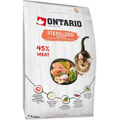 Hrana Ontario Cat Sterilized Salmon 6,5 kg