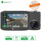 Auto kamera i navigacija NAVITEL RE 5 DUAL, 2u1, Full HD 1080p, GPS, Night Vision, 360° rotacijska leca, microSD do 32GB, G-senzor, siva