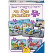 Ravensburger Moje prvo reševalno vozilo Puzzle 4v1 (2,4,6,8 kosov)