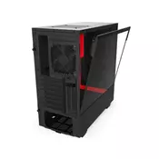 NZXT kucište H510i (Crna/Crvena) - CA-H510I-BR  Midi Tower, Micro-ATX, Mini-ITX, ATX, Bez napajanja, Crna/crvena