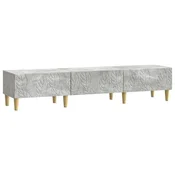 Vidaxl TV omarica 147 x 34,5 x 30 cm Betonsko siva Inženirski les