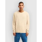 RVCA Cable Prep Sweater light khaki