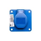 PCE Vtičnica 10/16A 2P+Z 230V modra IP44 104-8b