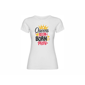 ženska majica Queens are born in May