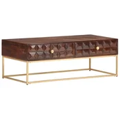 Vidaxl Klubska mizica 112x50x40 cm masivni mangov les