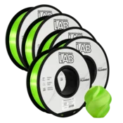 Professional Lab 5x Silk PLA zelena Filament 1.75mm - Professional Lab Sijajni Filament za 3D Tisk (1kg Kolut)