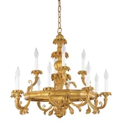 Casa Padrino luxury baroque chandelier antique gold A� 79 x H. 74 cm - Magnificent baroque style living room chandelier - Noble & Magnificent - Luxury quality - Made in Italy