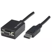 MH Converter, DisplayPort to VGA, DP-Male/HD15-Female