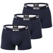 3PACK moške boksarice Hugo Boss temno modre (50475274 480) XXL