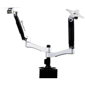 SilverStone SST-ARM22SC Dual Monitorhalterung - silber SST-ARM22SC