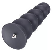 HiSmith HSA13-XL Silicone Anal Beads Dildo with 5 Smooth Balls KlicLok XL 30cm Black