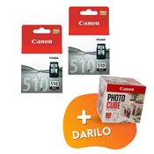 Canon - Komplet kartuš Canon PG-510 (črna), original, 2 kosa + DARILO GRATIS