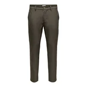 Only & Sons Chino hlače ONSBRAD temno rjava