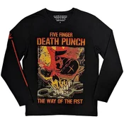Five Finger Death Punch The Way Of The Fist (Back & Sleeve Print) Black L Majica
