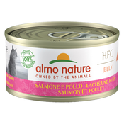 Almo Nature HFC Natural 6 x 70 g - Losos s piščancem v želeju