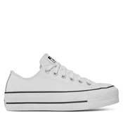 Converse CHUCK TAYLOR ALL STAR LIFT CLEAN OX LEATHER Bela