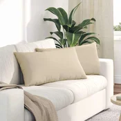 Jastucici za sofu 2 pcs Krema 80 x 40 cm tkanina