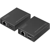 Digitus DIGITUS HDMI KVM Extender, UHD 4K 30Hz, do 60m preko LAN kabla (CAT 6)