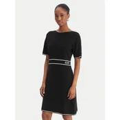 JOOP! Pletena obleka Kirla 10018002 Črna Regular Fit