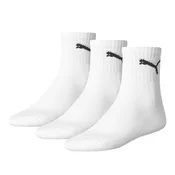 PUMA Unisex Short Crew Socks 3 Pack, Black