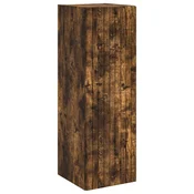 vidaXL Omejen kabineta za kopalnico Dimljen hrast 33 x 34,5 x 100 cm