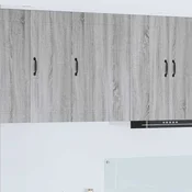 vidaXL Stenska kuhinjska omarica s polico Siva Sonoma 50 x 31 x 80 cm