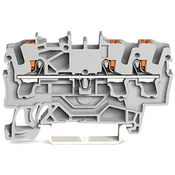 WAGO WAGO 2202-1301 prevodna sponka 5.20 mm Push-In sponka sive barve 100 kosov