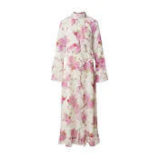 KAVAZI Obleka Romantic chiffon dress  roza / bela