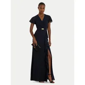 LAUREN RALPH LAUREN Večerna obleka 253909447002 Mornarsko modra Regular Fit
