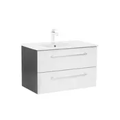 Vario Clam 80 spodnja omarica z umivalnikom antracitno bela