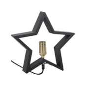 Crni svjetlosni ukras s božicnim motivom Lysekil – Star Trading