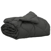 Vidaxl Poletna odeja Antracit 220 x 155 cm Mikrovlakna