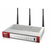 Zyxel USG20W-VPN-EU0101F router bezprzewodowy Gigabit Ethernet Dual-band (2.4 GHz/5 GHz) 4G Szary, Czerwony